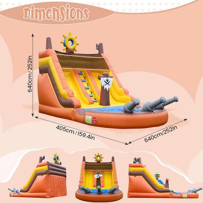 21FT Commercial Inflatable Water Slide with Pool
