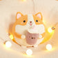 Chubby Drinking Corgi Plushie