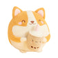 Chubby Drinking Corgi Plushie