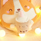 Chubby Drinking Corgi Plushie