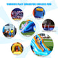 Kids Bouncy Castle House 16x11.7x10ft PVC Inflatable Bounce House With 2 Slides Tunnels Climbing, Basketball Hoops Ball Pit, Jum