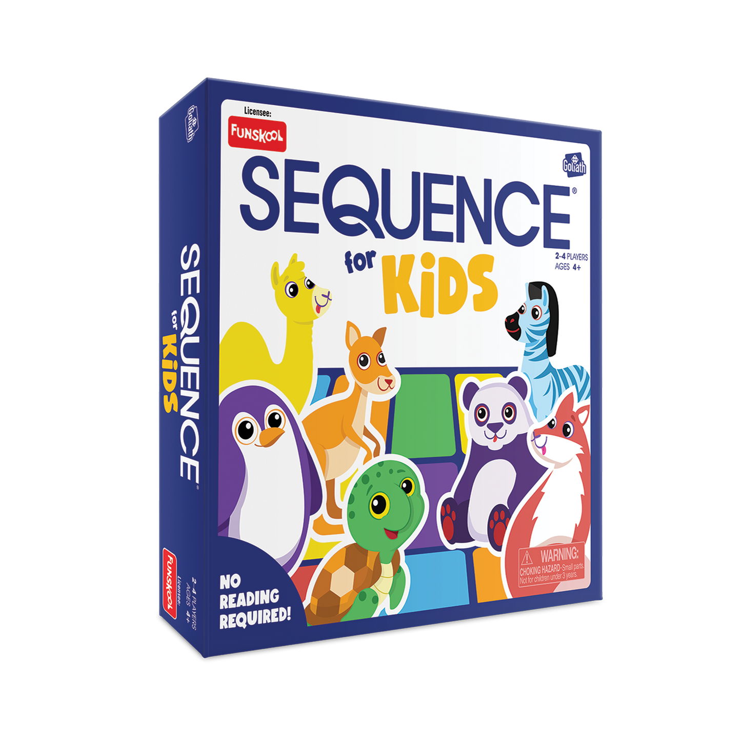 Funskool Goliath Games Sequence Junior for Kids Easy-to-Learn Board Game, 2-4 Players, For Ages 4 Years & Up