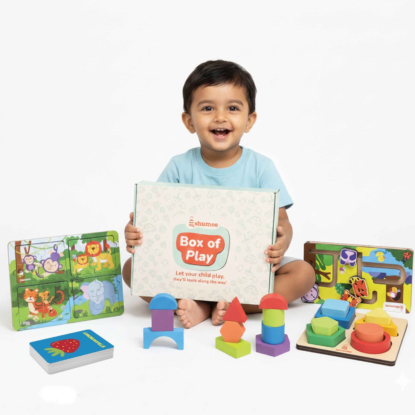 All-in-1 Toddler Jungle Play Gift Box – Wooden Toys (2+ Years)