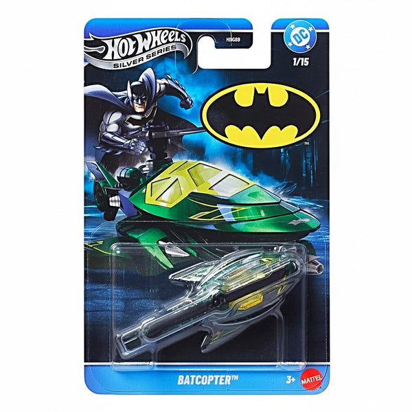 Hot Wheels 2026 DC Comics Batman-Themed Silver Celebration Series 1:64 Scale - Set Of 5 Cars