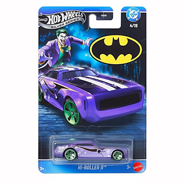 Hot Wheels 2026 DC Comics Batman-Themed Silver Celebration Series 1:64 Scale - Set Of 5 Cars