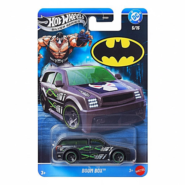 Hot Wheels 2026 DC Comics Batman-Themed Silver Celebration Series 1:64 Scale - Set Of 5 Cars