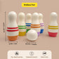 Multicolor Mini Bowling Pins Set || 6 Pins, 1 Ball  (2 Years+)