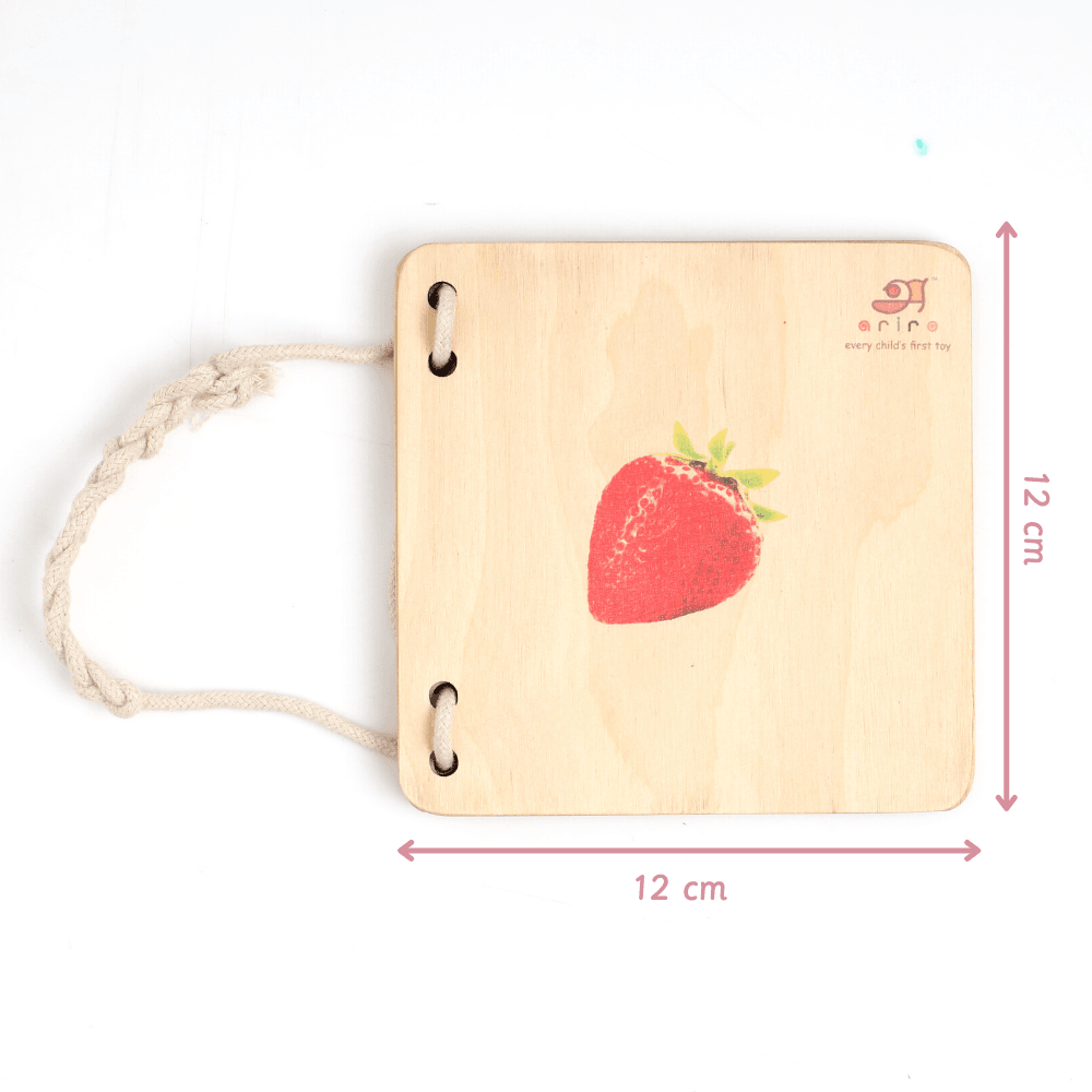 Wooden Pictorial Books- Primary colours (Red & Blue)