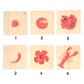 Wooden Pictorial Books- Primary colours (Red & Blue)