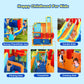 Inflatable Water Slide Park, Giant Bounce House with 450W Blower, Climbing Wall, Dual Basketball Hoops & Ring Toss Games - Outdoor Backyard Jumper