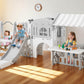 10 in 1 Toddler Slide, Freestanding Kid Climber Slide Playset, Toddler Playhouse, Backyard Playground Toy for Age 1-3+
