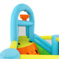 Inflatable Water Slide Bounce House for Kids, Luxury Heavy Duty Blow Up Water Park with Double Slides, Climbing Wall, Splash Pool and Sunshade Awning