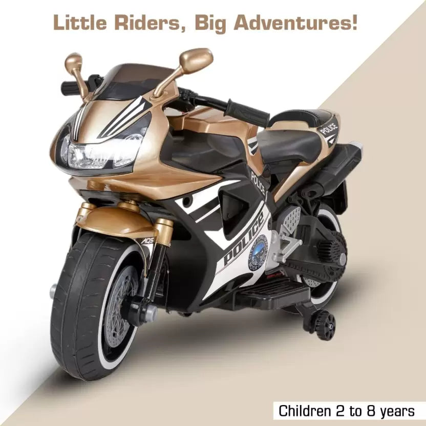 V10 Rechargeable Battery-Powered Kids Premium Ride-On Bike