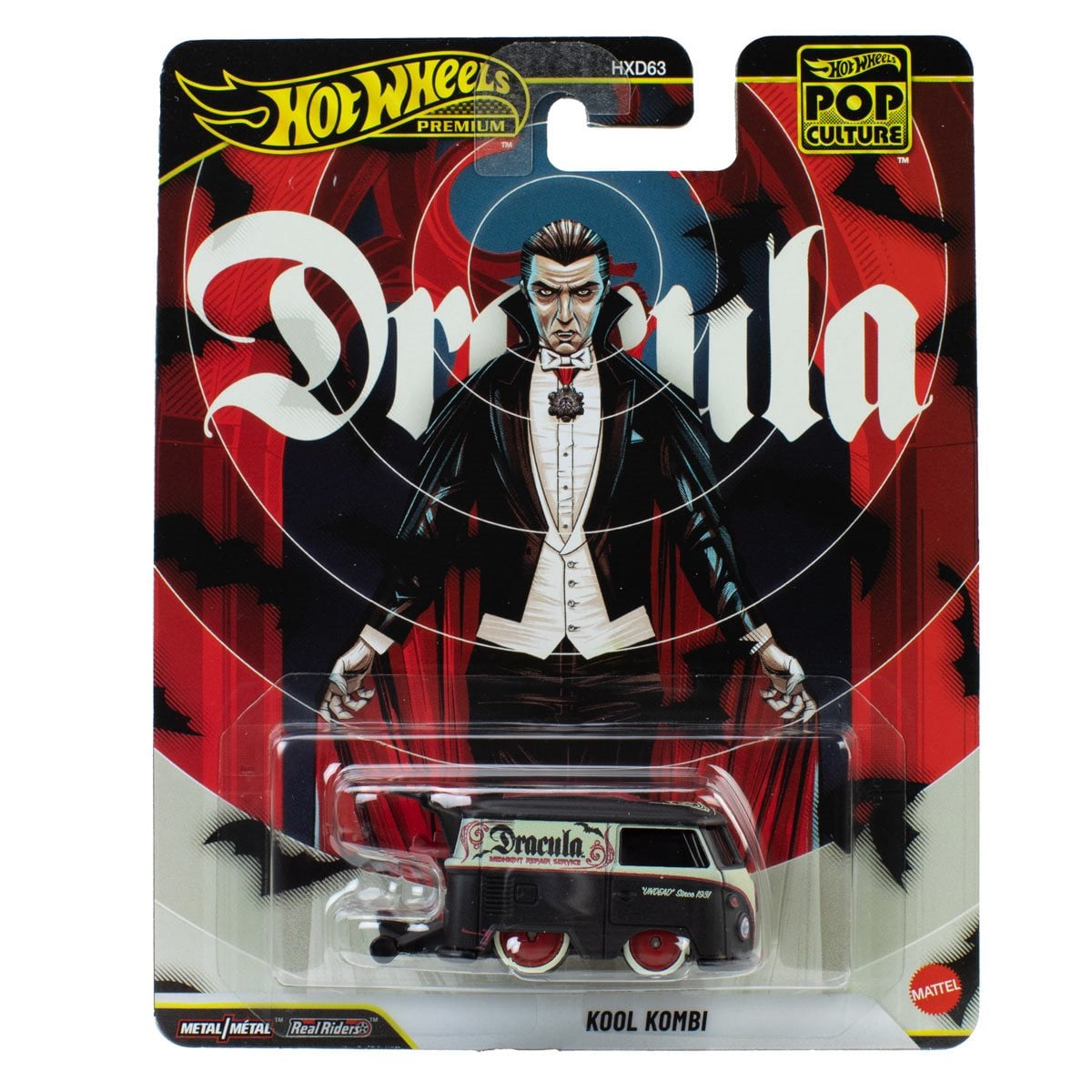 Hot Wheels Pop Culture 1:64 Scale Premium Dracula Kool Kombi Die-Cast Replica Toy Car For Ages 4+