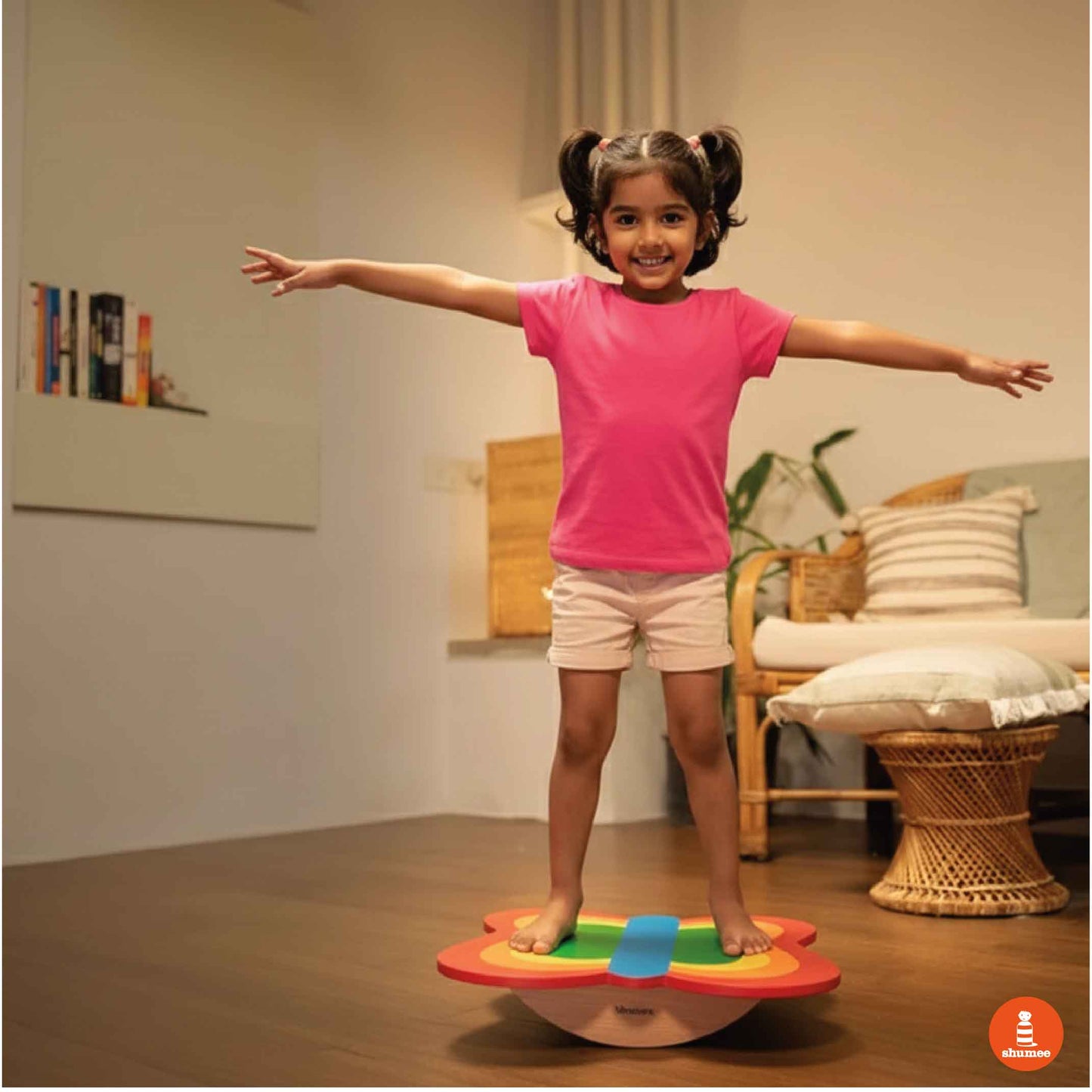 Wooden Butterfly Balance Board – Active Play & Coordination Builder