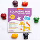 Animal Shaped Crayons & Activity Book Set for Kids (3+ Years)