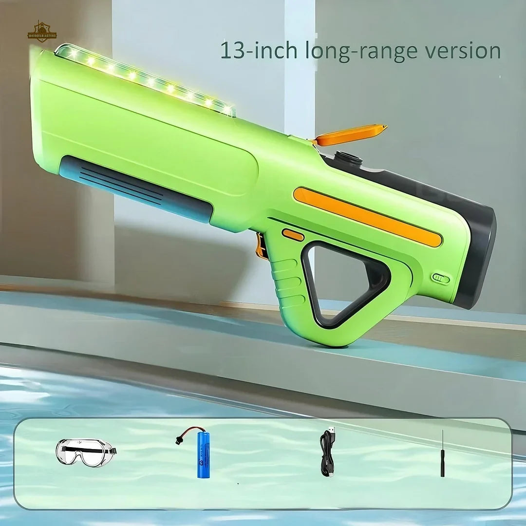 Hydro Electric Water Gun – Rapid-Fire Long-Range LED Blaster (Random Color)
