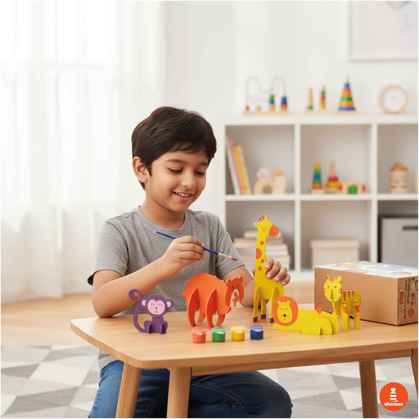 DIY 3D Animal Art & Craft Kit for Kids
