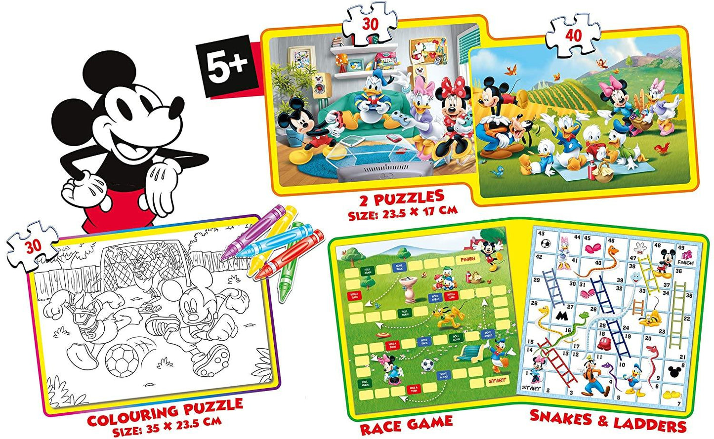 Frank Disney's Mickey Gift Pack Puzzle for 5 Years and Above