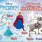Frank Disney Shaped First Puzzles Frozen Jigsaw Puzzles- 3,6,9,12 pcs