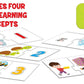 Frank Early Learner Pack 88 Pieces, 20 2-Piece and 16 3-Piece Self-Correcting Puzzles for Ages 3 & Above