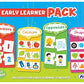 Frank Early Learner Pack 88 Pieces, 20 2-Piece and 16 3-Piece Self-Correcting Puzzles for Ages 3 & Above