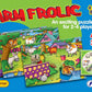 Frank Farm Frolic 4 Puzzle Boards, 24 Animal Pieces, 1 Spinner Board, Early Learner Educational Puzzle Set