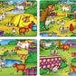 Frank Farm Frolic 4 Puzzle Boards, 24 Animal Pieces, 1 Spinner Board, Early Learner Educational Puzzle Set