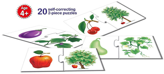 Frank Fruits & Vegetables Puzzle for 4 Year Old Kids and Above