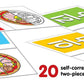 Frank Learning Fractions Puzzle 40 Pieces, 20 Self-Correcting 2-Piece Puzzles for Ages 4 & Above