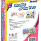 Frank Months of The Year 36 Pieces, 12 Self-Correcting 3-Piece Puzzles for Ages 4 & Above