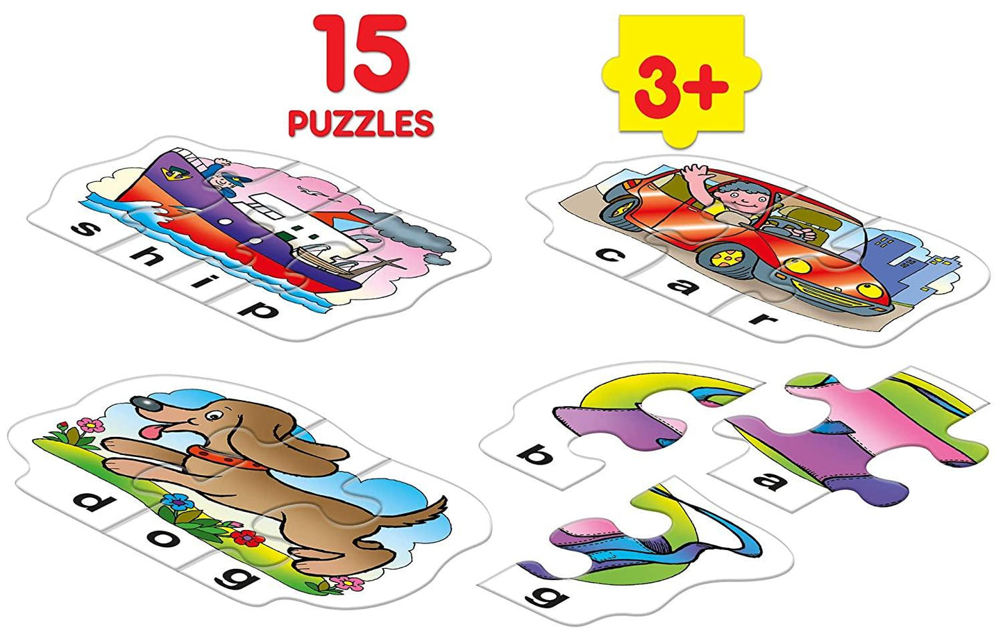 Frank Play Spell Puzzle 15 Self-Correcting Puzzles for Ages 3 & Above