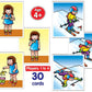 Frank What Comes Next Game 30 Picture Cards, 10 Sets, Early Learner Matching Picture Card Game with Images