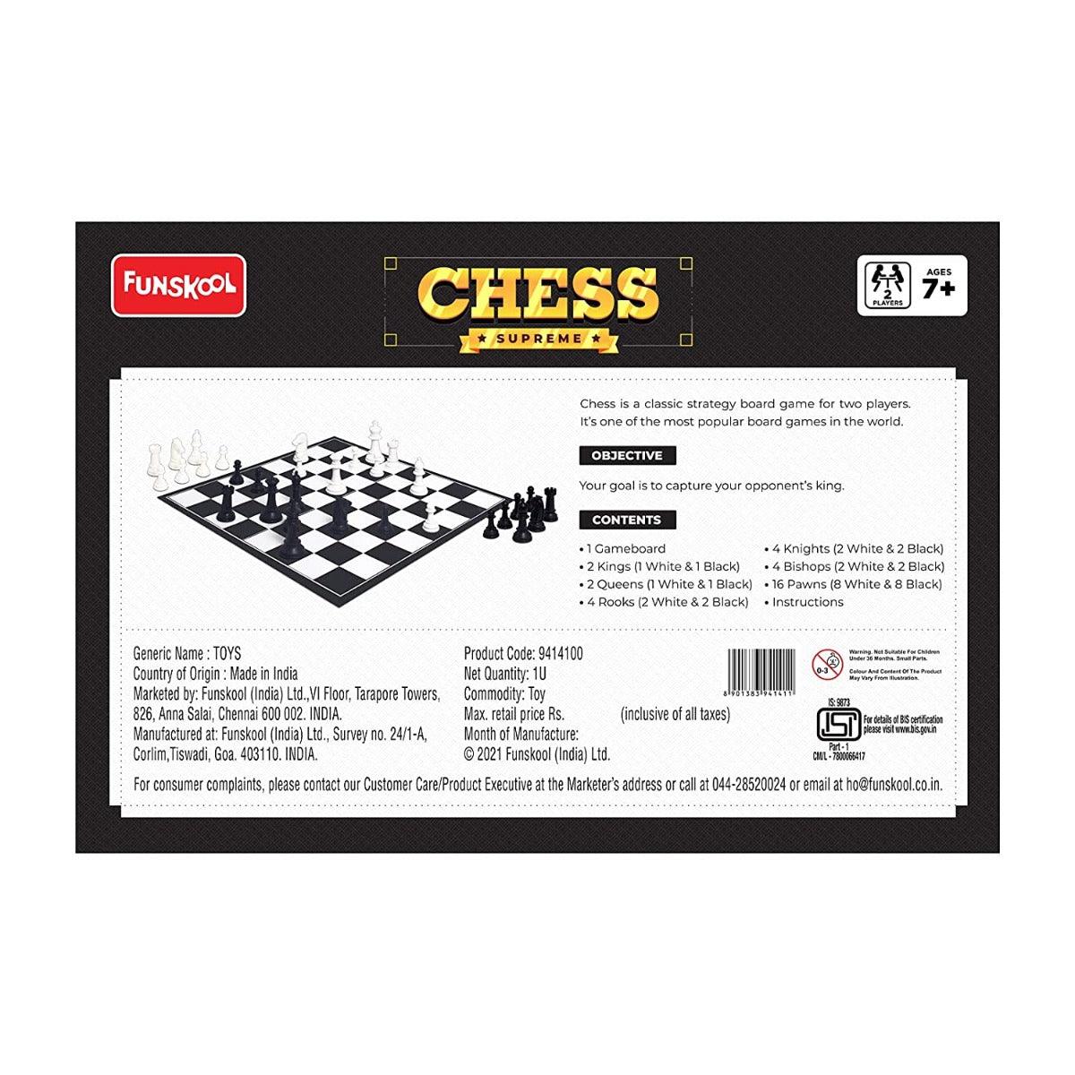 Funskool Chess Supreme, War & Strategy Game for 7 Years & Above