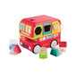 Funskool Giggles Shape Sorting Bus, Educational Push Along Toy with Blocks