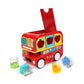 Funskool Giggles Shape Sorting Bus, Educational Push Along Toy with Blocks