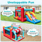 5-in-1 Ice Cream Inflatable Bounce House with Ball Pit and Slide with 480W Blower