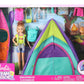 Barbie Team Stacie Doll & Accessories Set with Toy Tent, Kayak & 15+ Pieces Accessories for Kids Ages 3 Years & Above