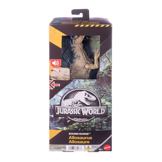 Jurassic World Rebirth Sound Surge Allosaurus Dinosaur Figures With Authentic Design And Roar Sounds for Kids Ages 4 Years & Up