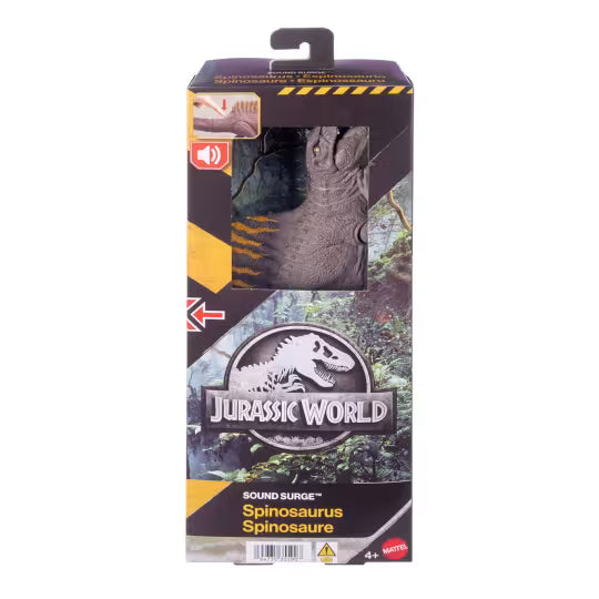 Jurassic World Rebirth Sound Surge Spinosaurus Dinosaur Figures With Authentic Design And Roar Sounds for Kids Ages 4 Years & Up