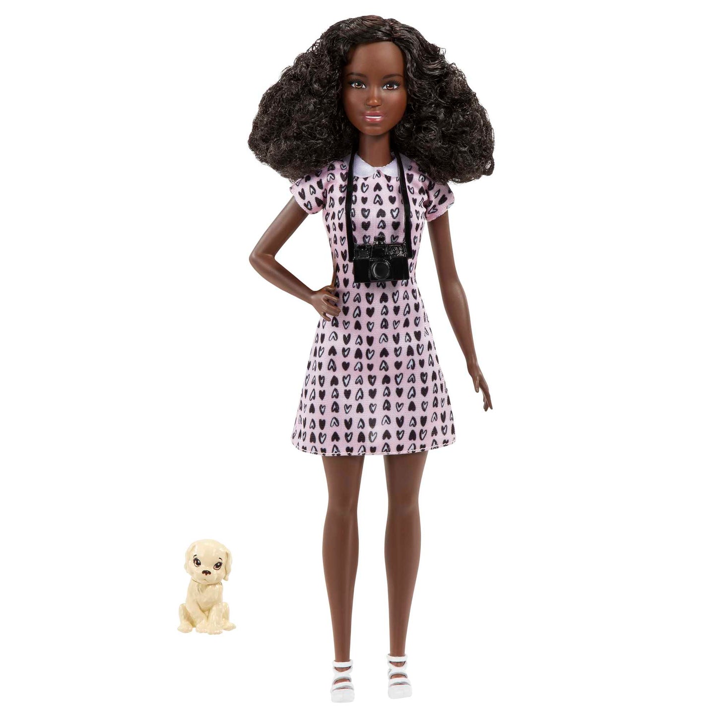Barbie 12 Inch Photographer Petite Brunette Doll with Camera Accessory for Ages 3+