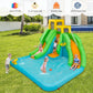 Kids Inflatable Water Park Bounce House with 480W Blower