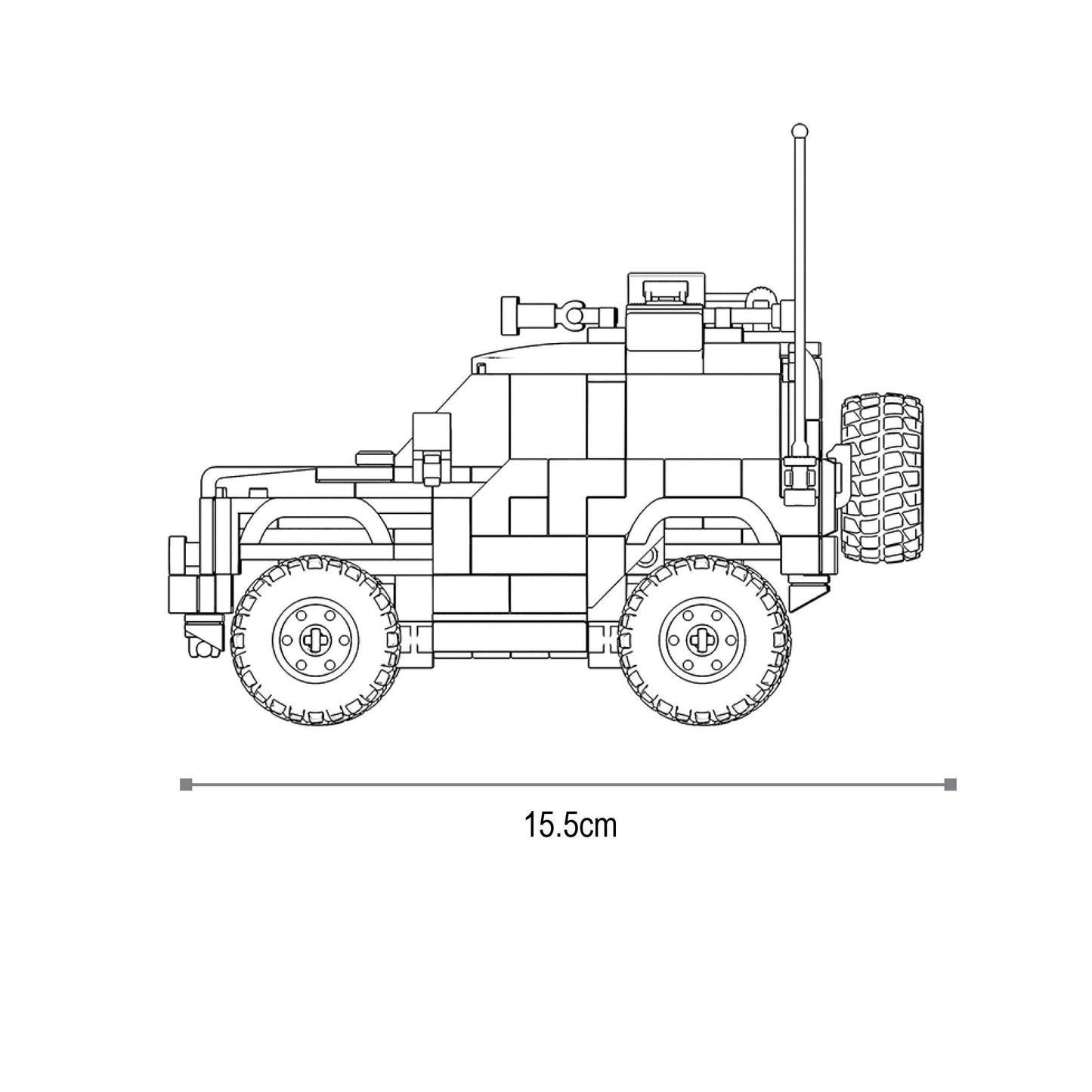 Sluban SUV 300, Building Blocks For Ages 6+