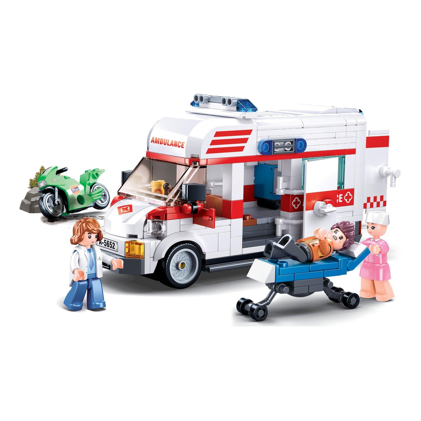 Sluban Ambulance-Large, Building Blocks For Ages 6+