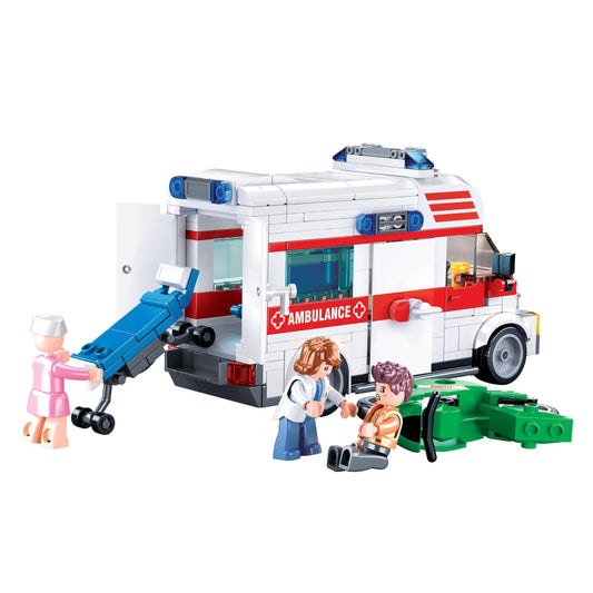 Sluban Ambulance-Large, Building Blocks For Ages 6+