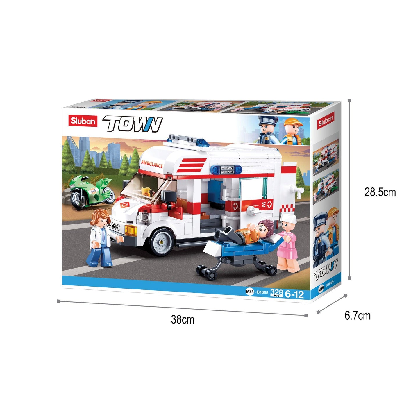 Sluban Ambulance-Large, Building Blocks For Ages 6+