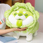 Soft Shiba Inu in Cabbage Costume
