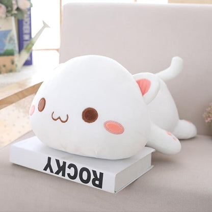 Cuddly Lying Cat Plush Pillow