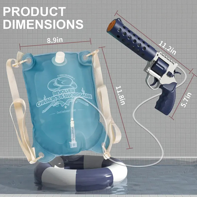 Revolver Electric Water Gun with Bag for Kids